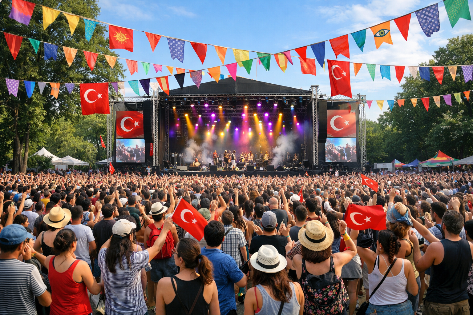 Turkiye'de acik hava etkinlik atmosferi