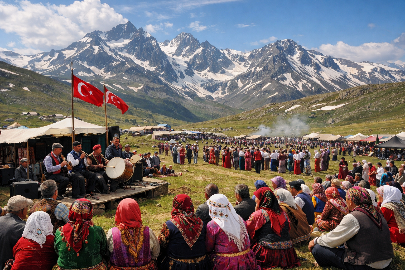 Dogu Anadolu daglarinda yaz festivali