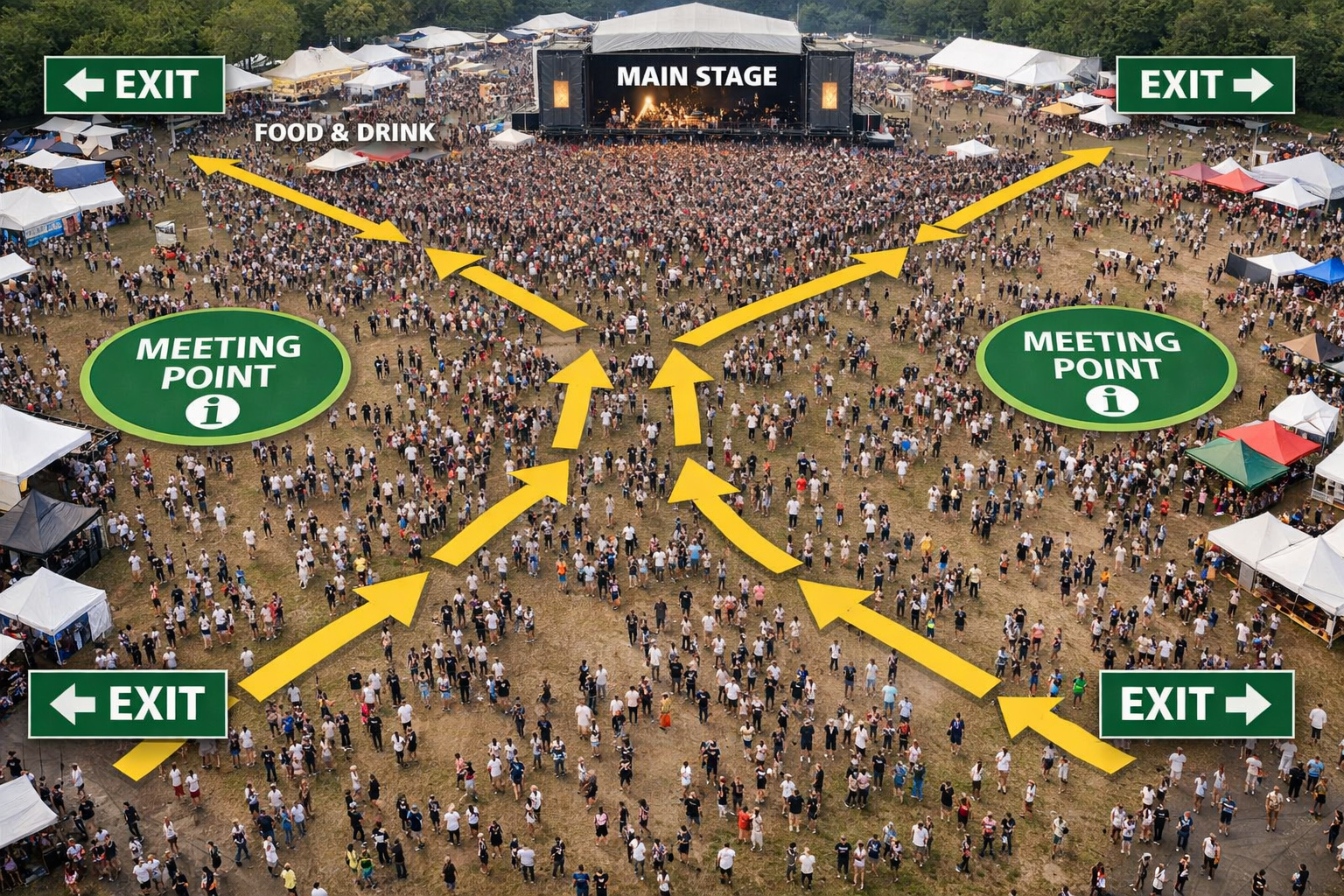 Kalabalik etkinliklerde konumlanma stratejisi